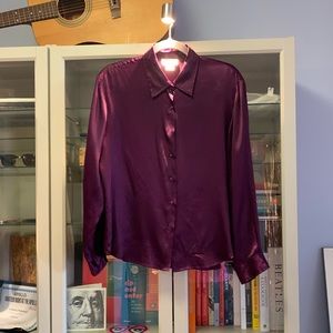 Vintage Plum silk shirt